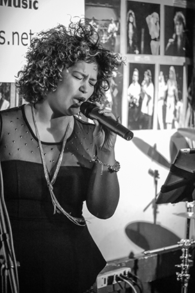 Vanessa Bryan Performs at DJ Peace CD Release Party at Canter's Deli Kibitz Room